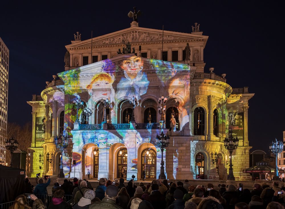 Alte Oper während der Luminale