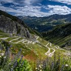 Alte Pass-Strasse auf dem Gotthard (Tremolastrasse, Schweiz)