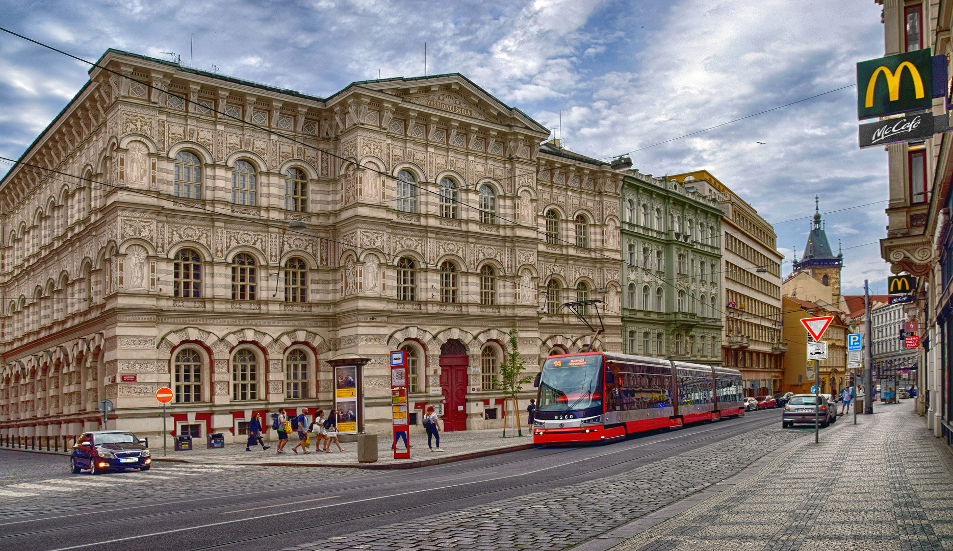 Alte Prager Straße In Mala Strana ,, Prag. Tschechien