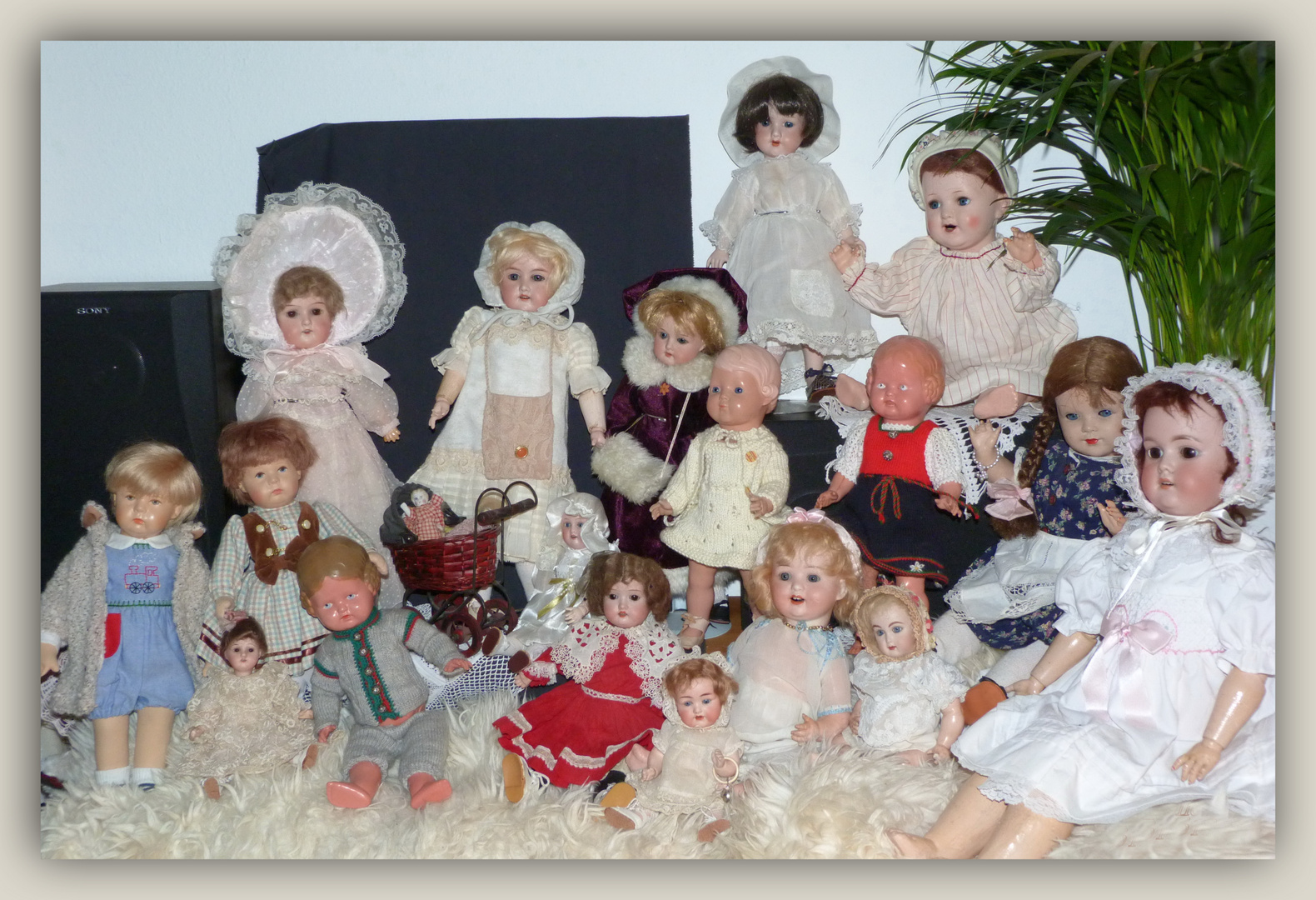 Alte Puppen-Sammlung ...