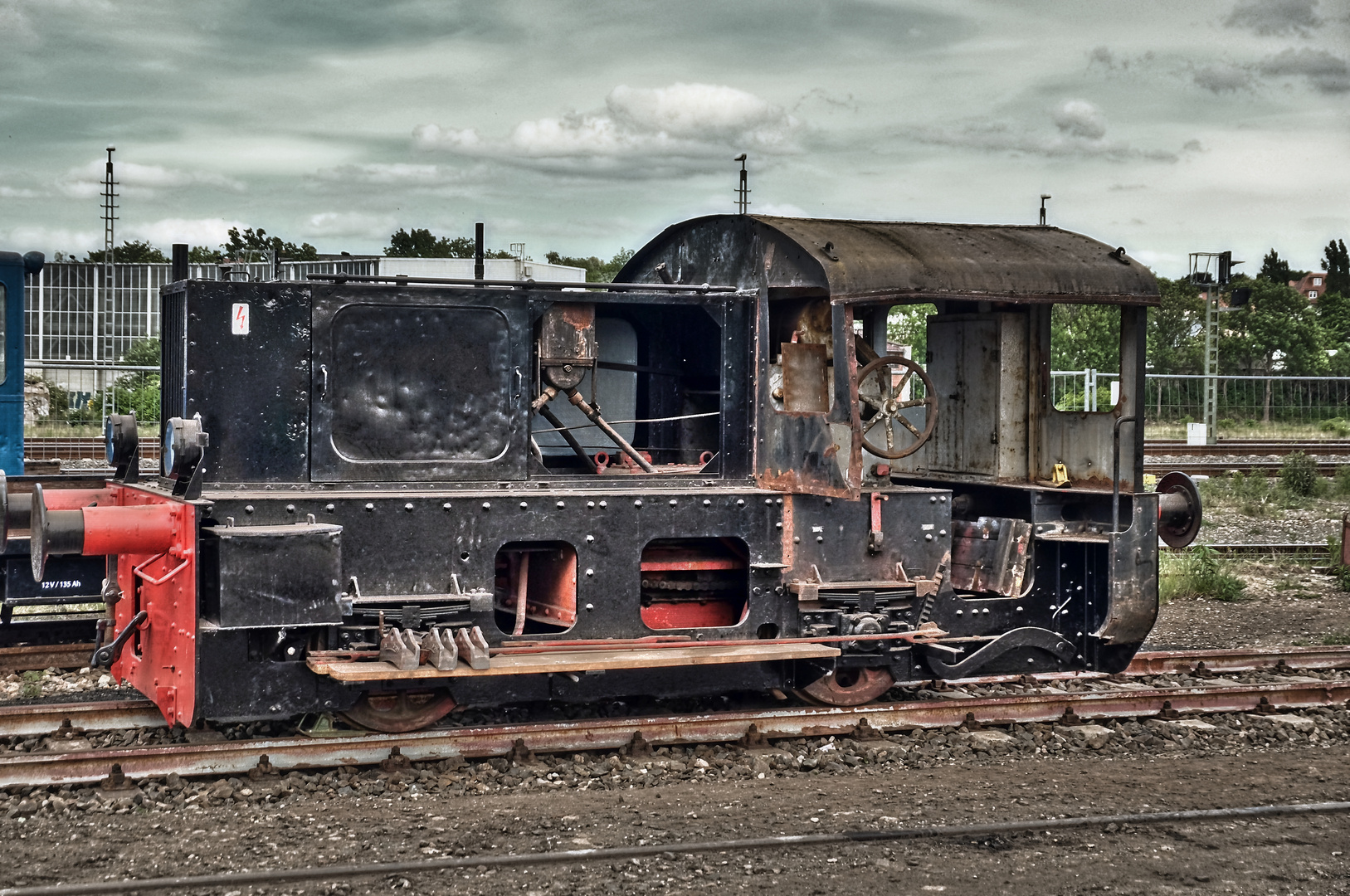 Alte Rangierlok in der Bahnwelt Gera