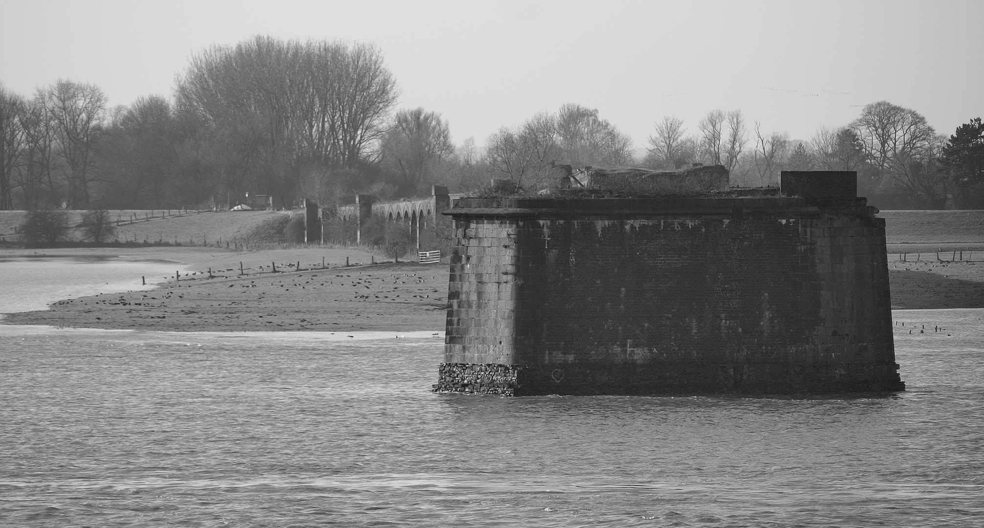 Alte Rheinbrücke bei Wesel