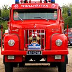 Alte Scania Feuerwehr von vorne