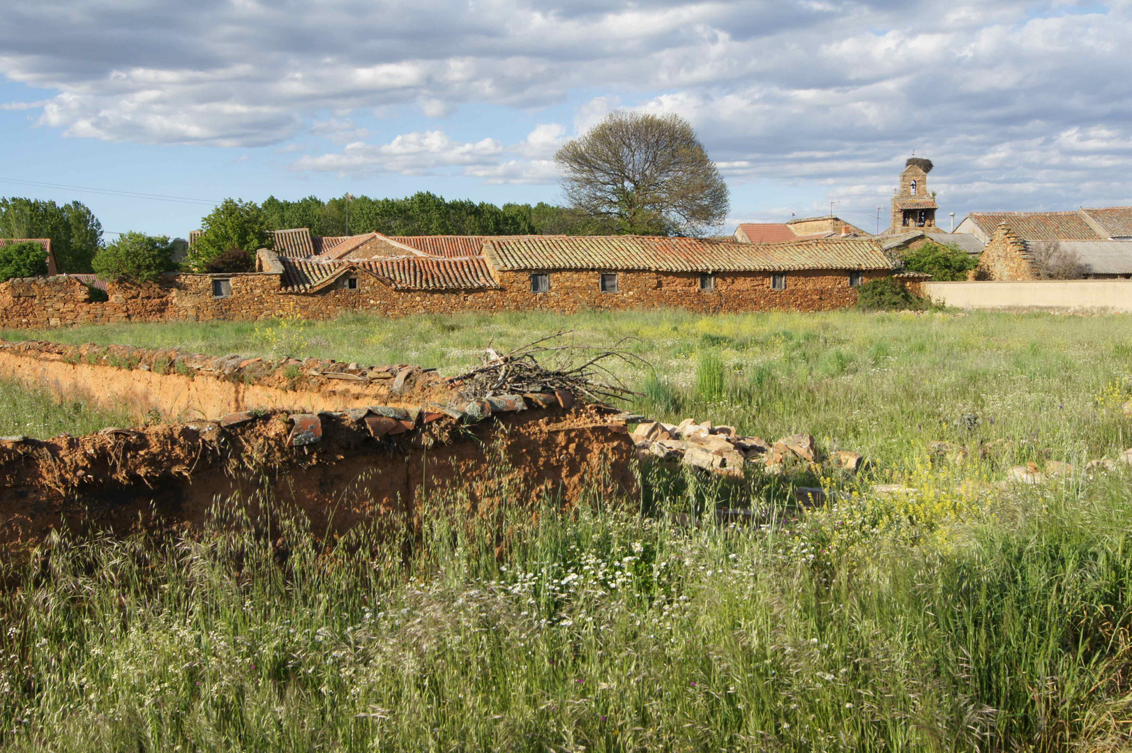 Alte Scheune, entlang des Jakobsweg Mai 2010