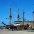 Alte Segler im Hafen von St. Malo