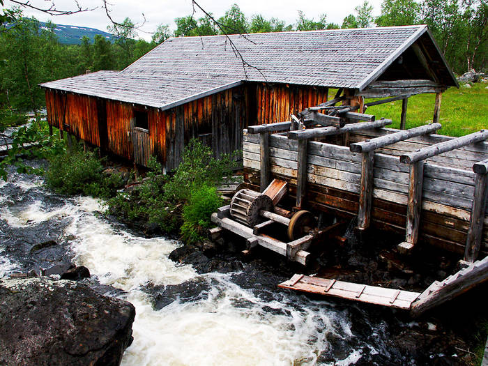 Alte Silbermine in Nordschweden