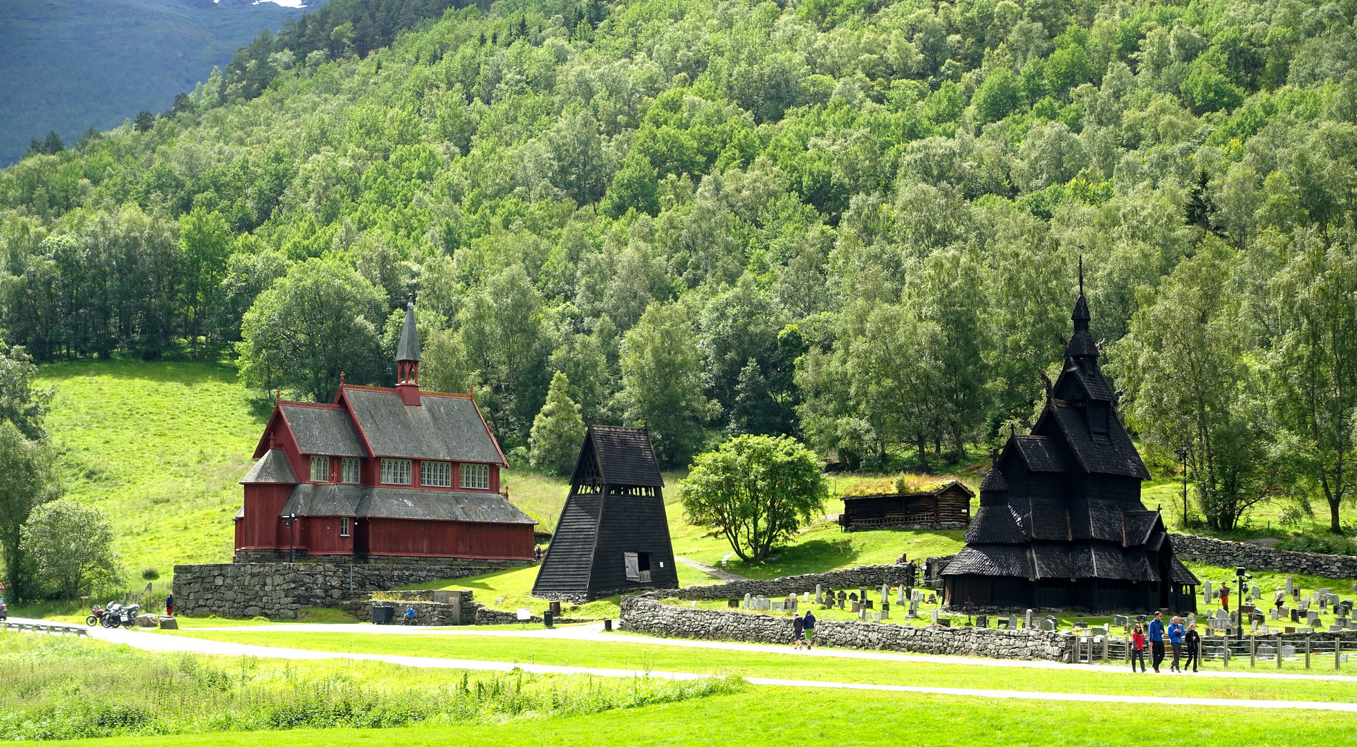 Alte Stabkirche - rechts - in Borgund/