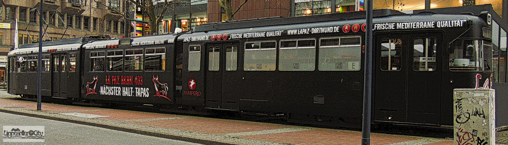 Alte Stadtbahn an der Kampstraße in Dortmund