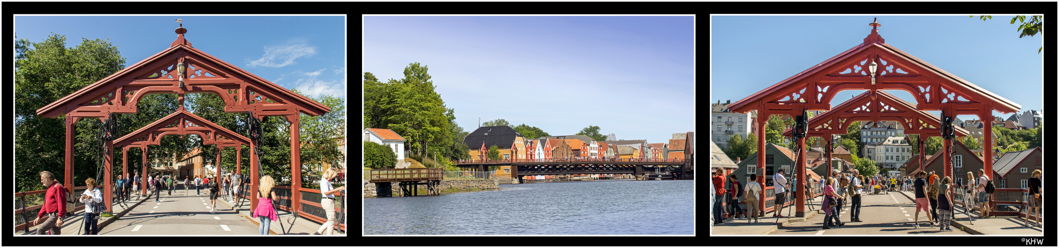 Alte Stadtbrücke in Trondheim (Norwegen)