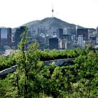 Alte Stadtmauer mit N Tower in Seoul
