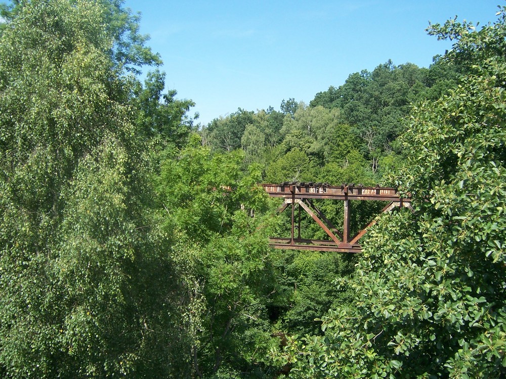 Alte Stahl Brücke in Ostpreußen