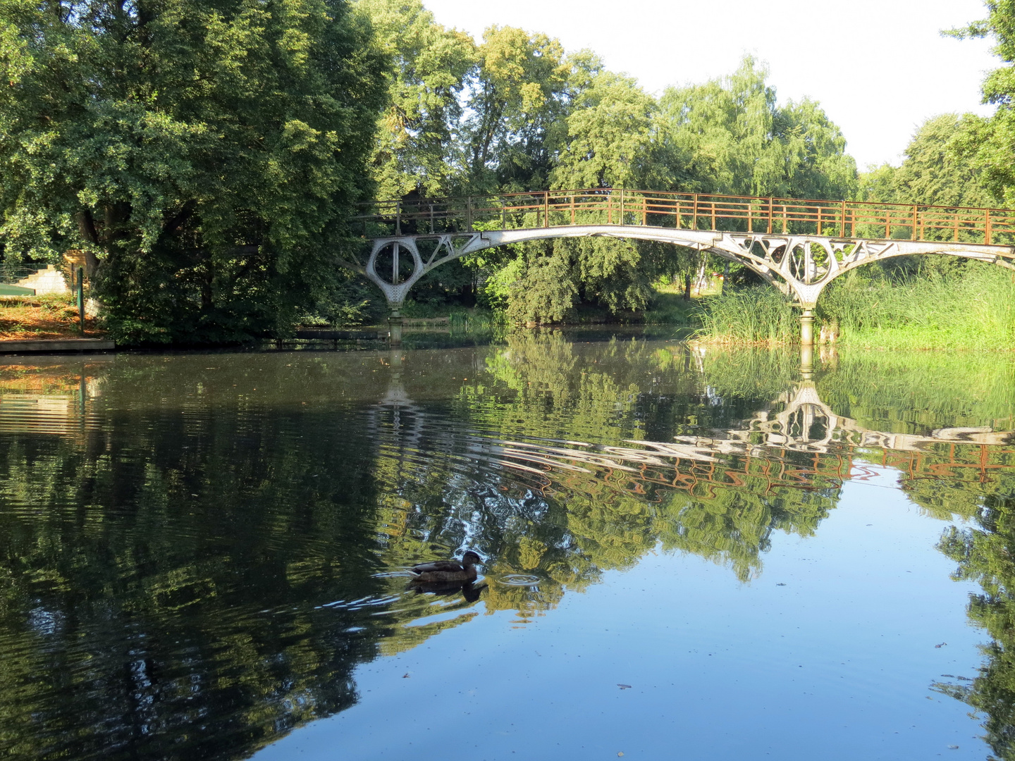 Alte Stahlbrücke über den Finowkanal