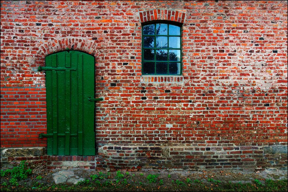 alte Stallwand ...