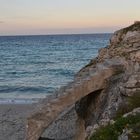 alte Steintreppe am Strand