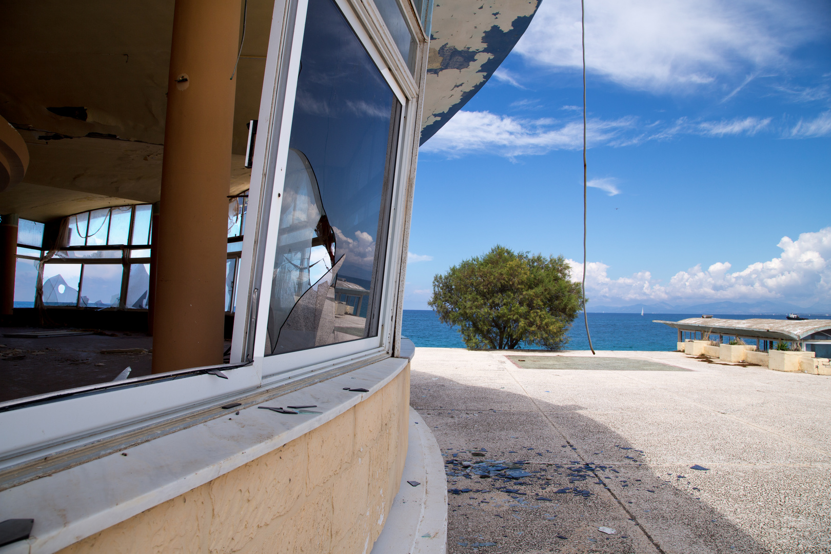 Alte Strandhalle in Lefkada