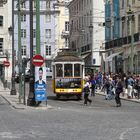 Alte Straßenbahn in Lissabon