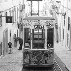 Alte Strassenbahn in Lissabon