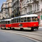 Alte Strassenbahn in Prag