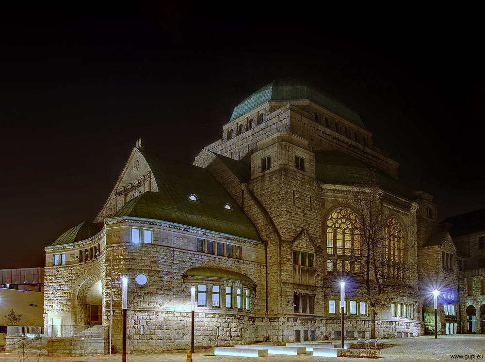 Alte Synagoge bei Nacht