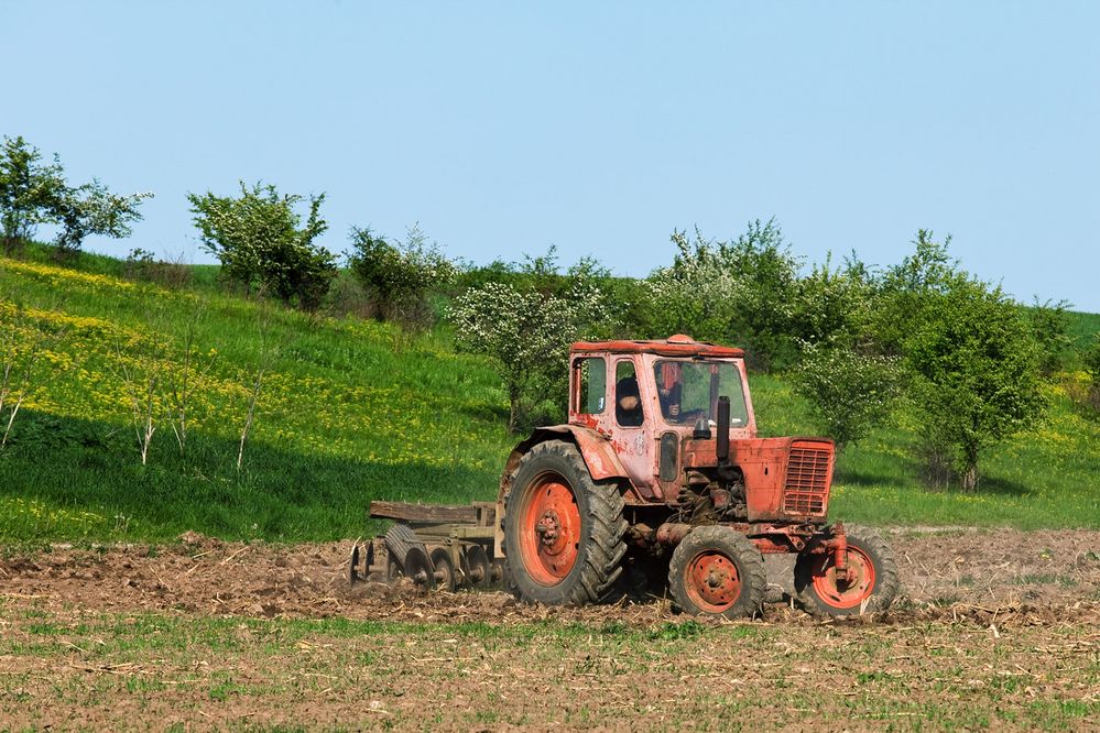 alte Technik bei der Arbeit