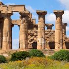 Alte Tempelanlage in Agrigent  auf Sizilien