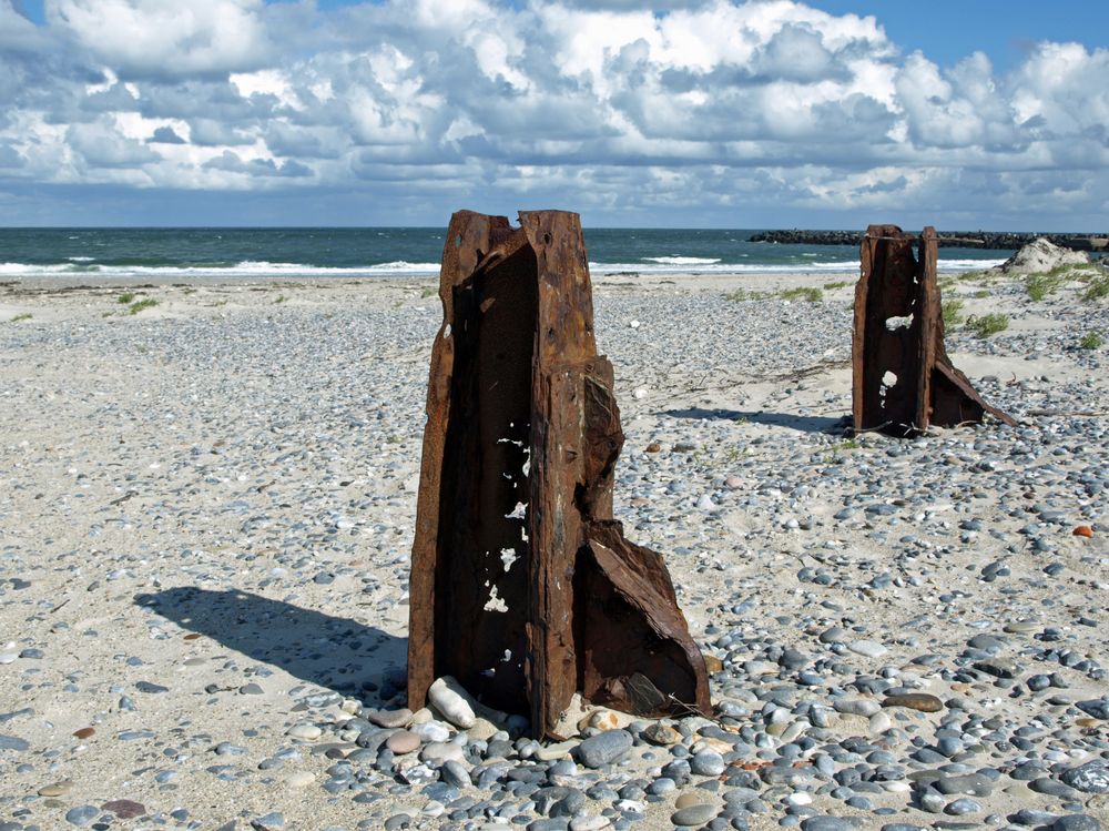 alte Überreste des „Projekts Hummerschere“ auf Helgoland