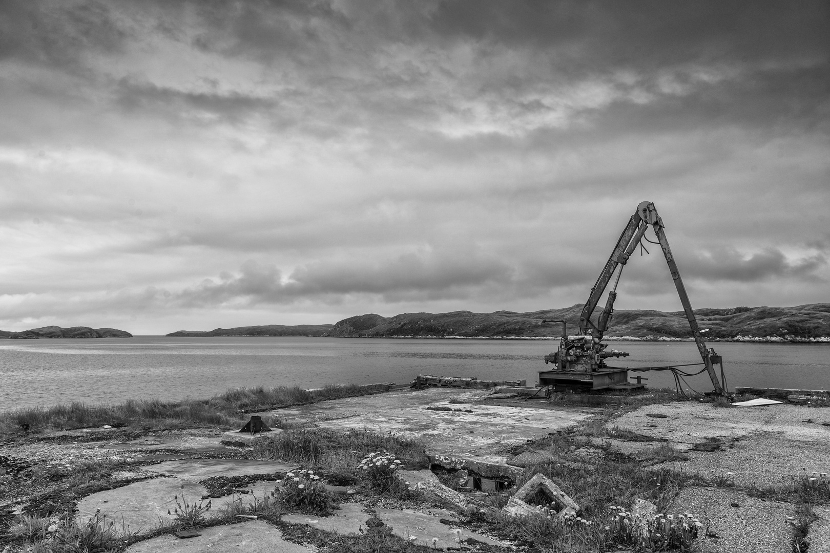 Alte verfallene Fischfabrik an der Südwestküste Newfoundland