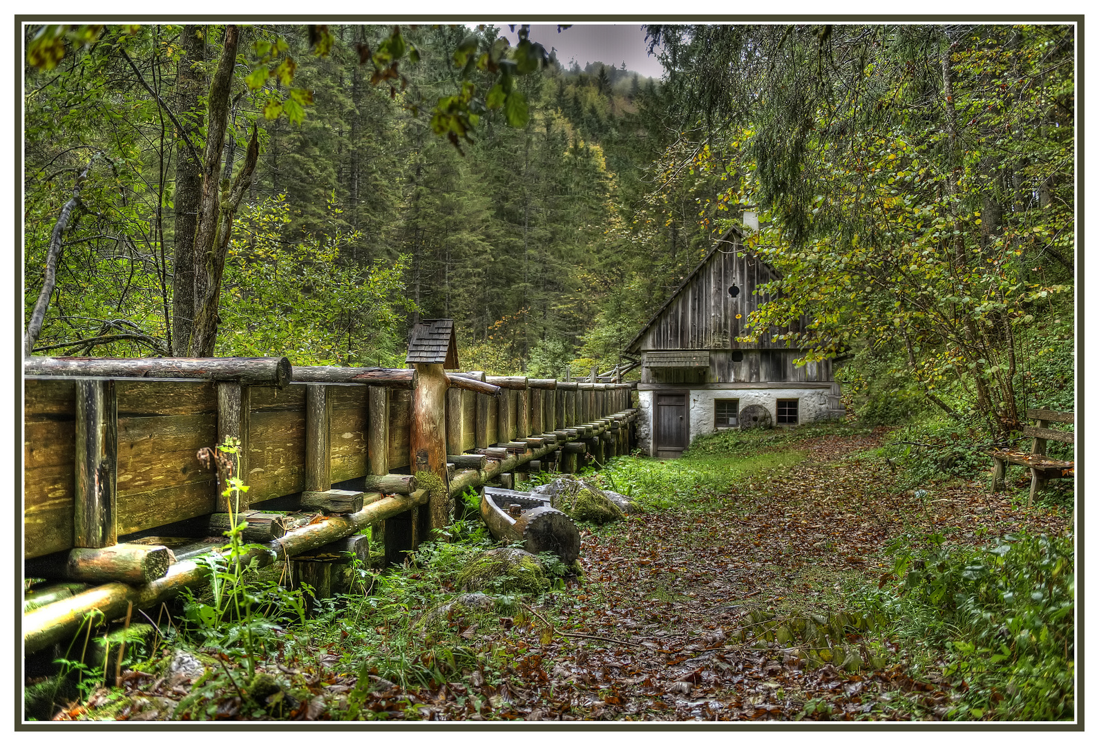 Alte verlassene Mühle