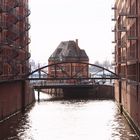 Alte Wache und Wilhelminenbrücke (Am Sandtorkai, Speicherstadt, Hamburger Hafen)