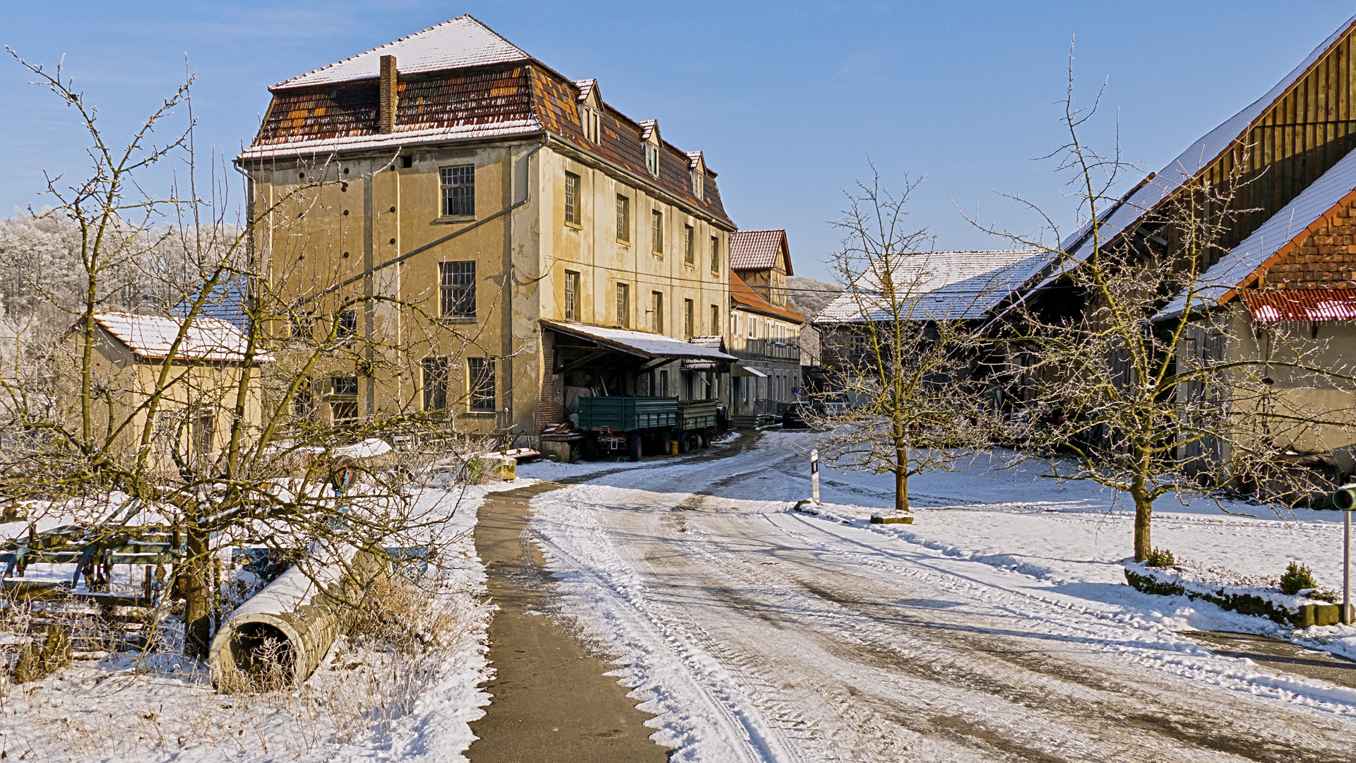 Alte Wehranlage bei Wolfershausen, Felsberg, Hessen