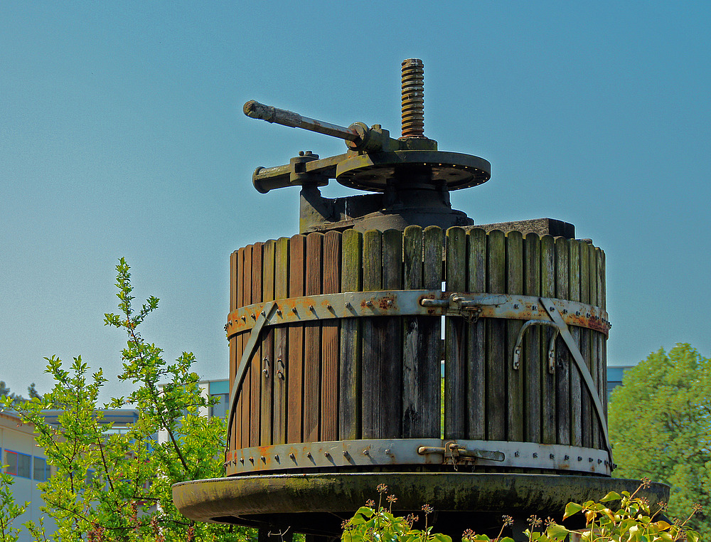 ..alte Weinpresse..