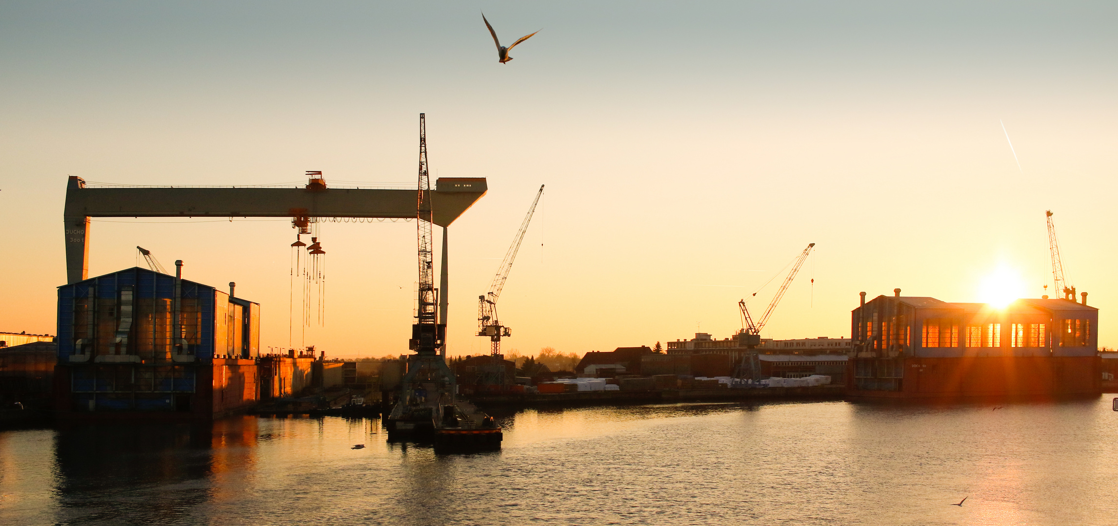 alte Werft bei Hamburg