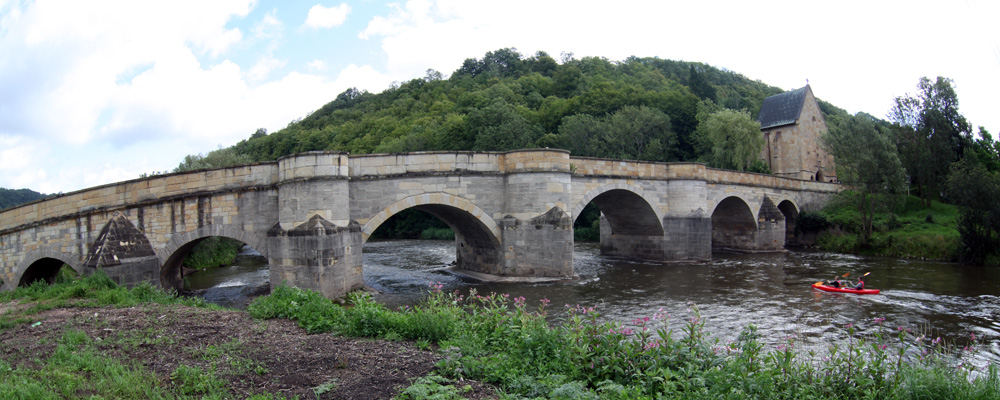 alte Werrabrücke - aus anderer Perspektive ...