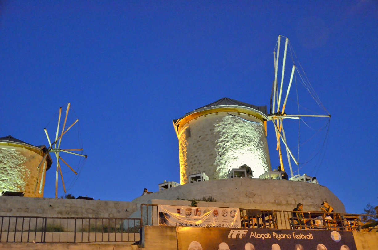 Alte Windmühlen in Cesme/Alacati