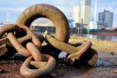 Alte Zeiten im Hafen von Bremen