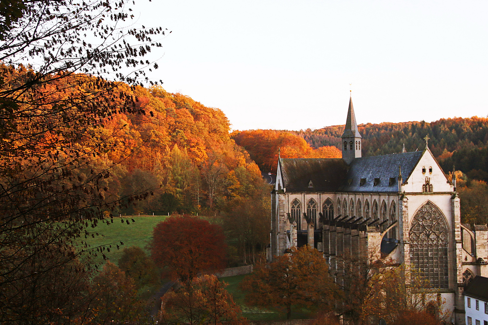 Altenberger Dom in herbstlicher Umgebung