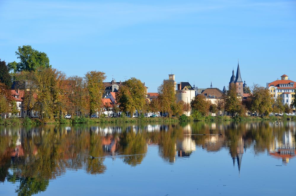 Altenburg / Thür., Blick über den Großen Teich