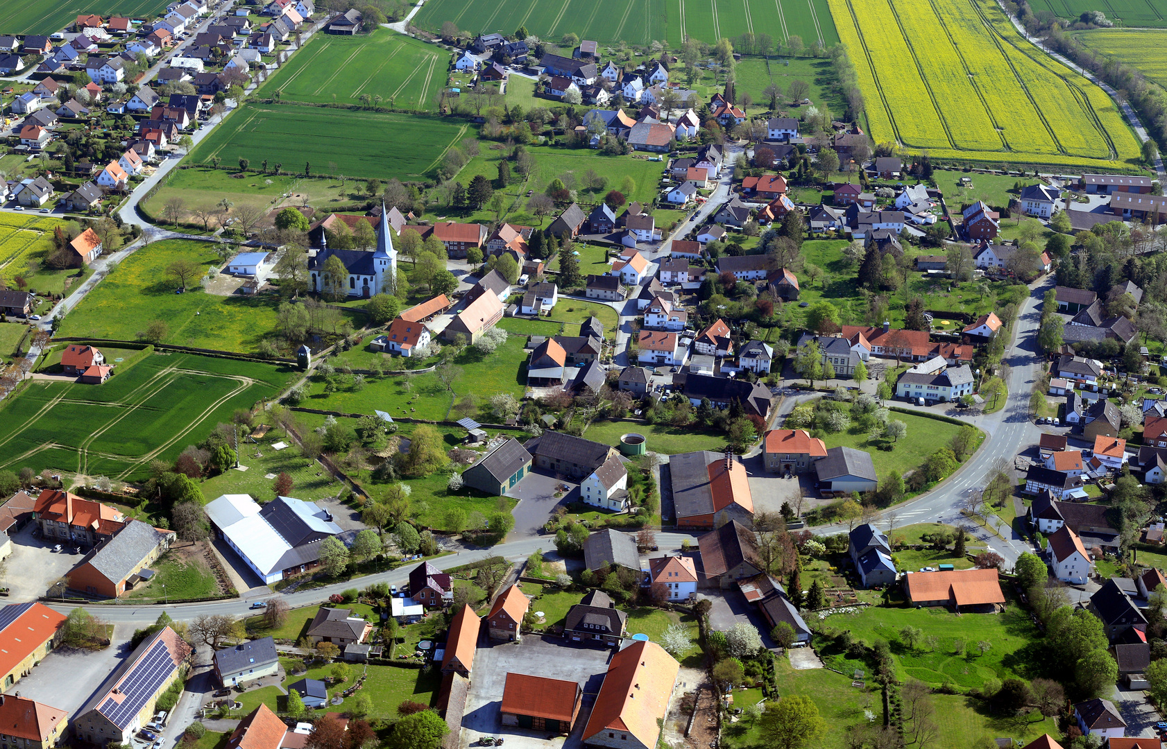 Altengeseke, bei Soest, Luftaufnahme