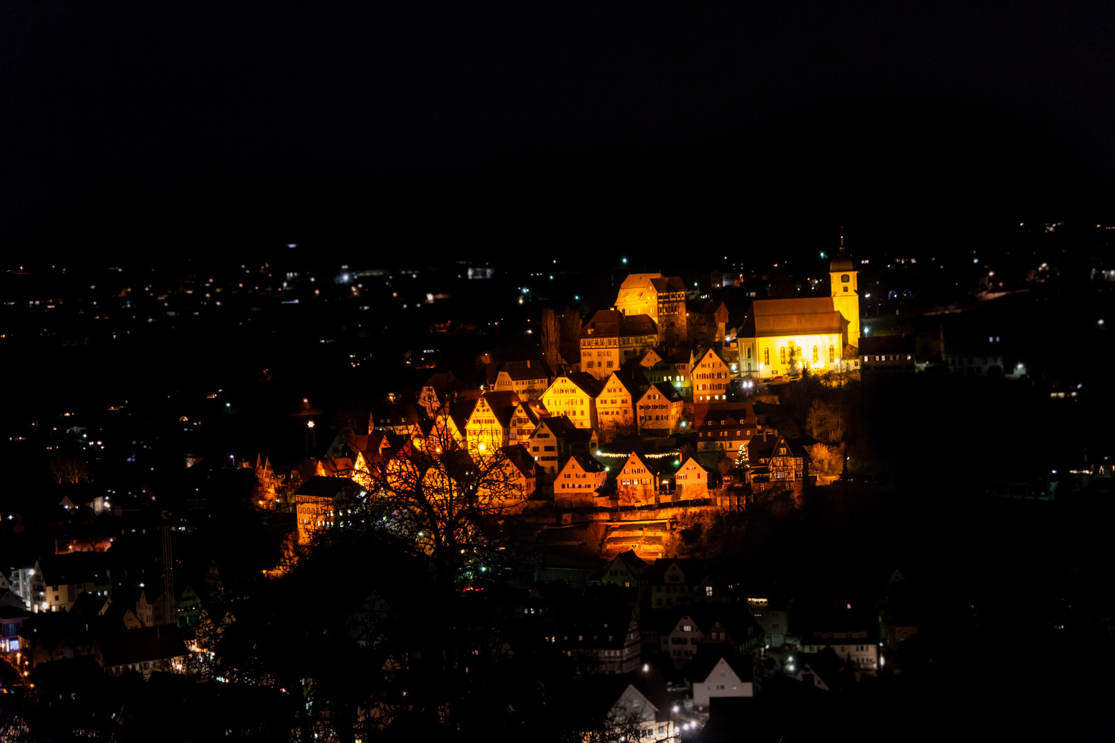 Altensteig bei Nacht