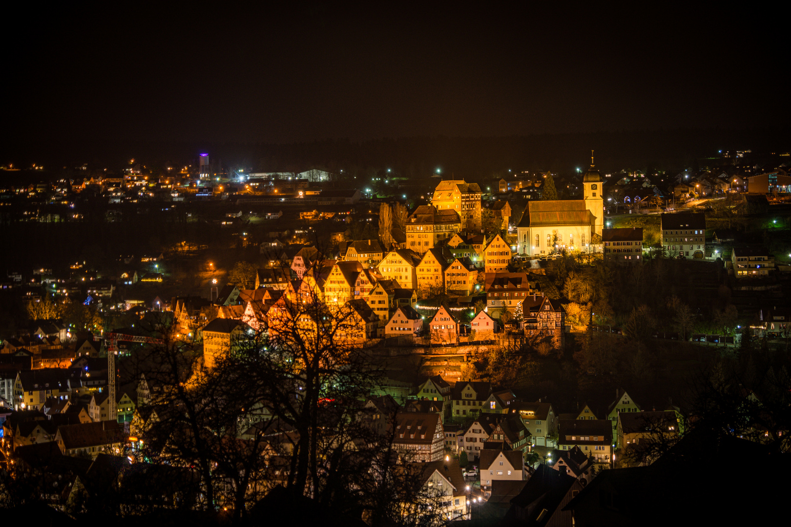 Altensteig bei Nacht HDR