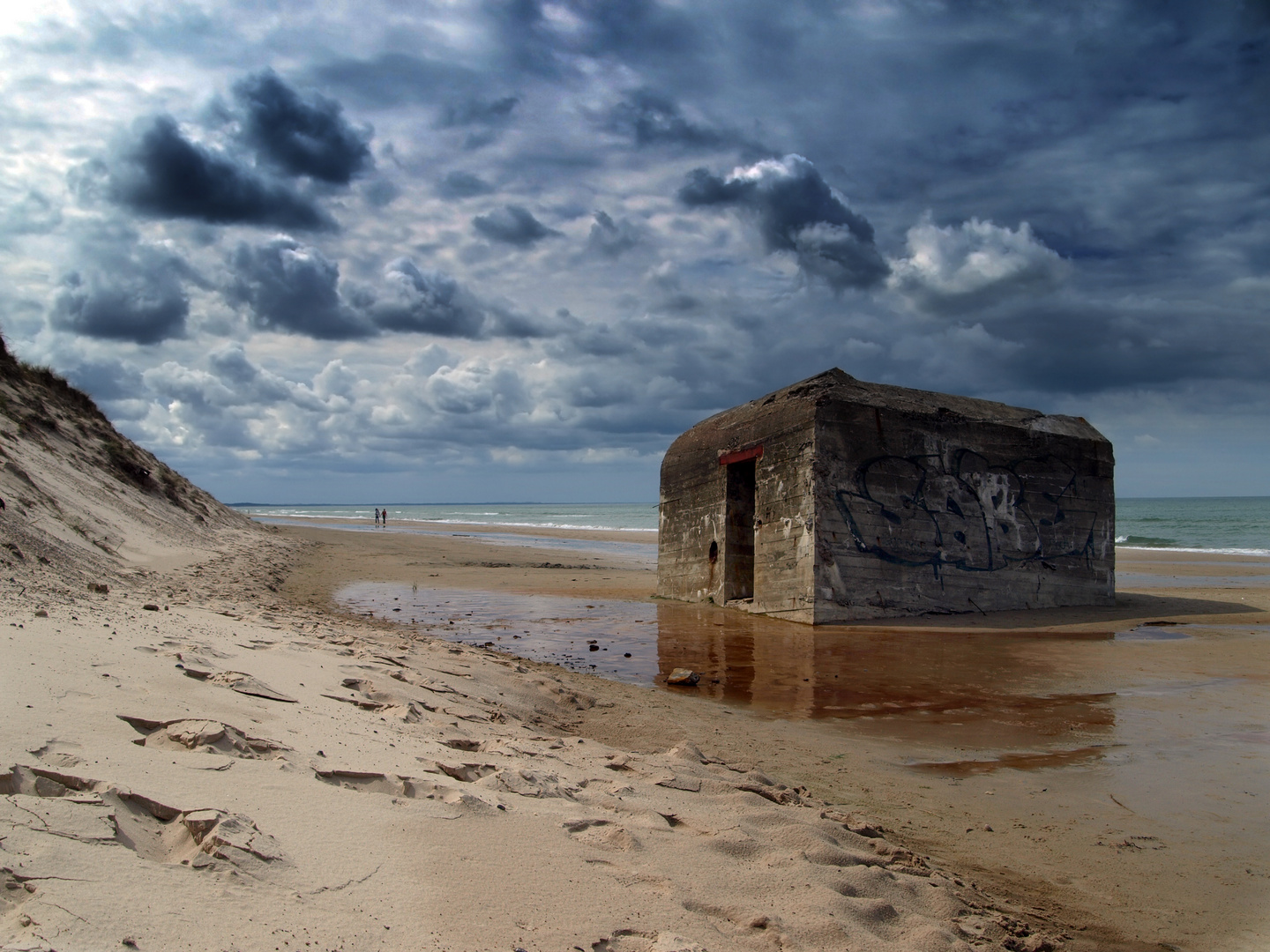 Alter Bunker am Strand