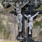 Alter deutscher Friedhof im Böhmerwald in Tschechien