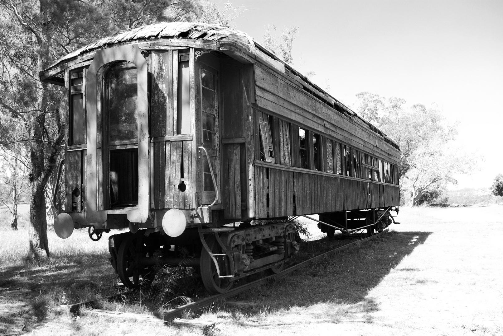 Alter Eisenbahnwaggon in Piriapolis
