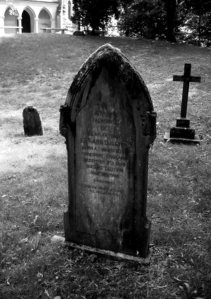 Alter englischer Friedhof in Meggen, Kt. Luzern.