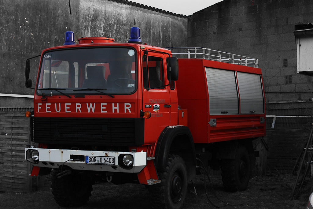 Alter Feuerwehrwagen
