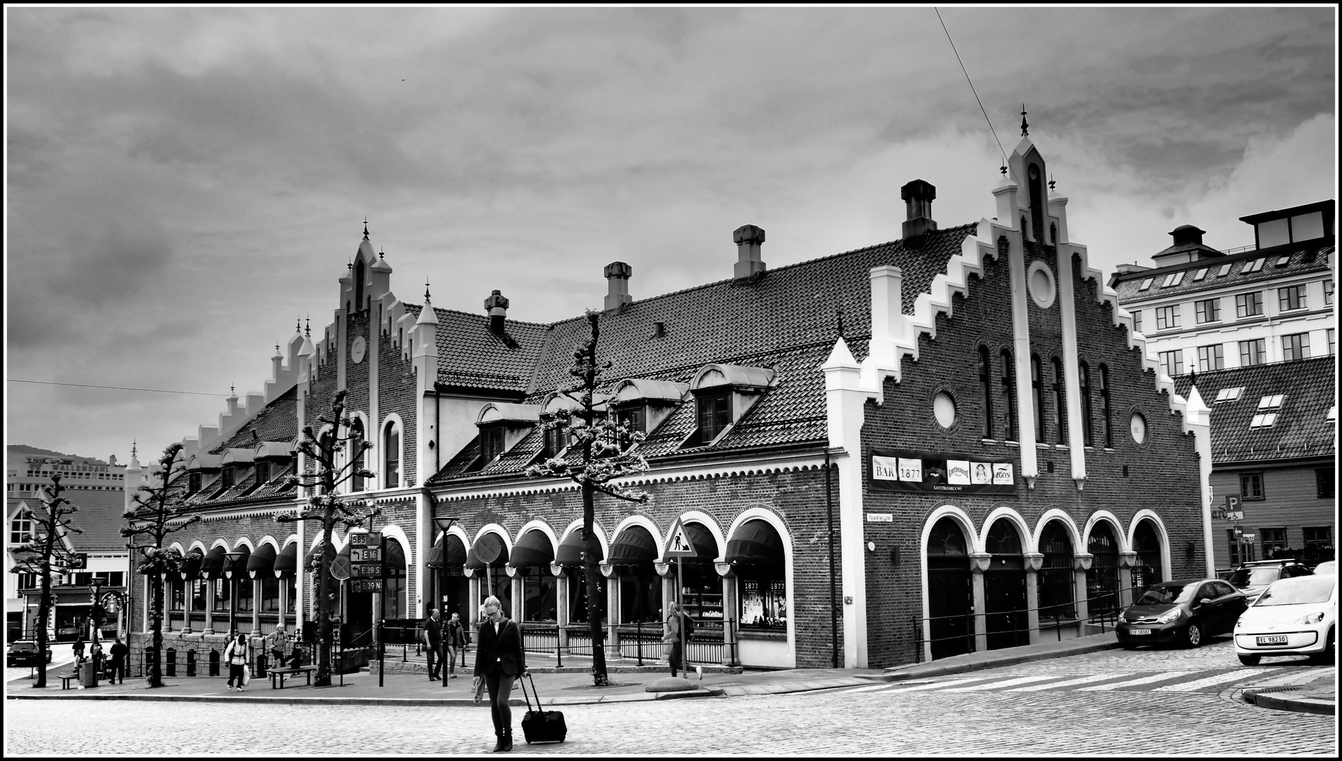 Alter Fleischmarkt aus d Jahrhundertwende in Bergen P5300349