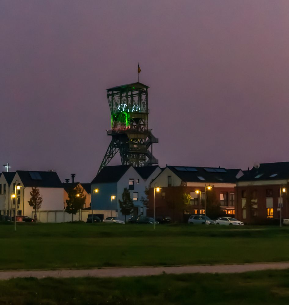 Alter Förderturm Grube Anna in Alsdorf