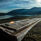 Alter Friedhof Bringhausen am Edersee bei Mondschein