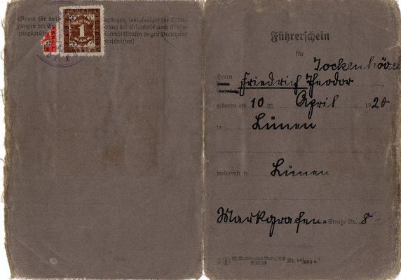 Alter Führerschein 1