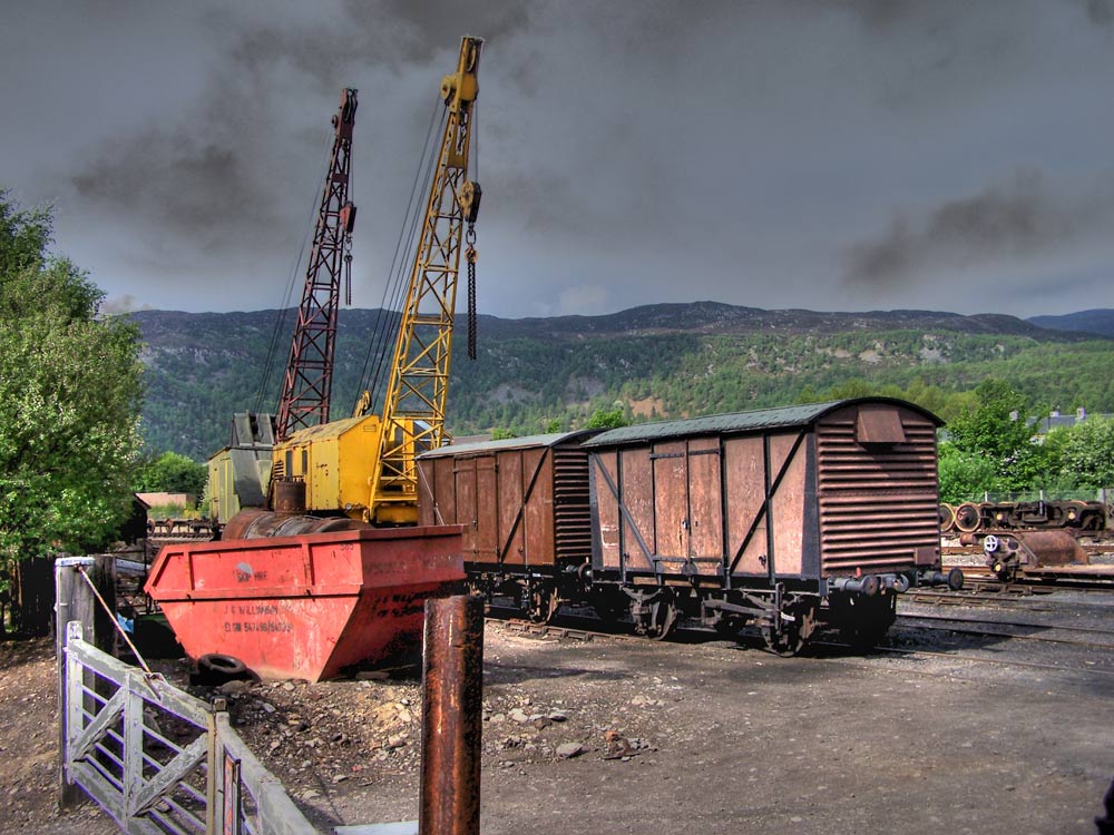 Alter Güterbahnhof in Aviemore